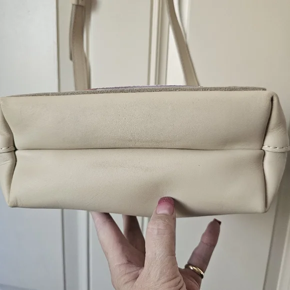 Portland Leather Bone Wildflower Mini Satchel/Crossbody🤎🤍🧡 - Picture 7 of 10